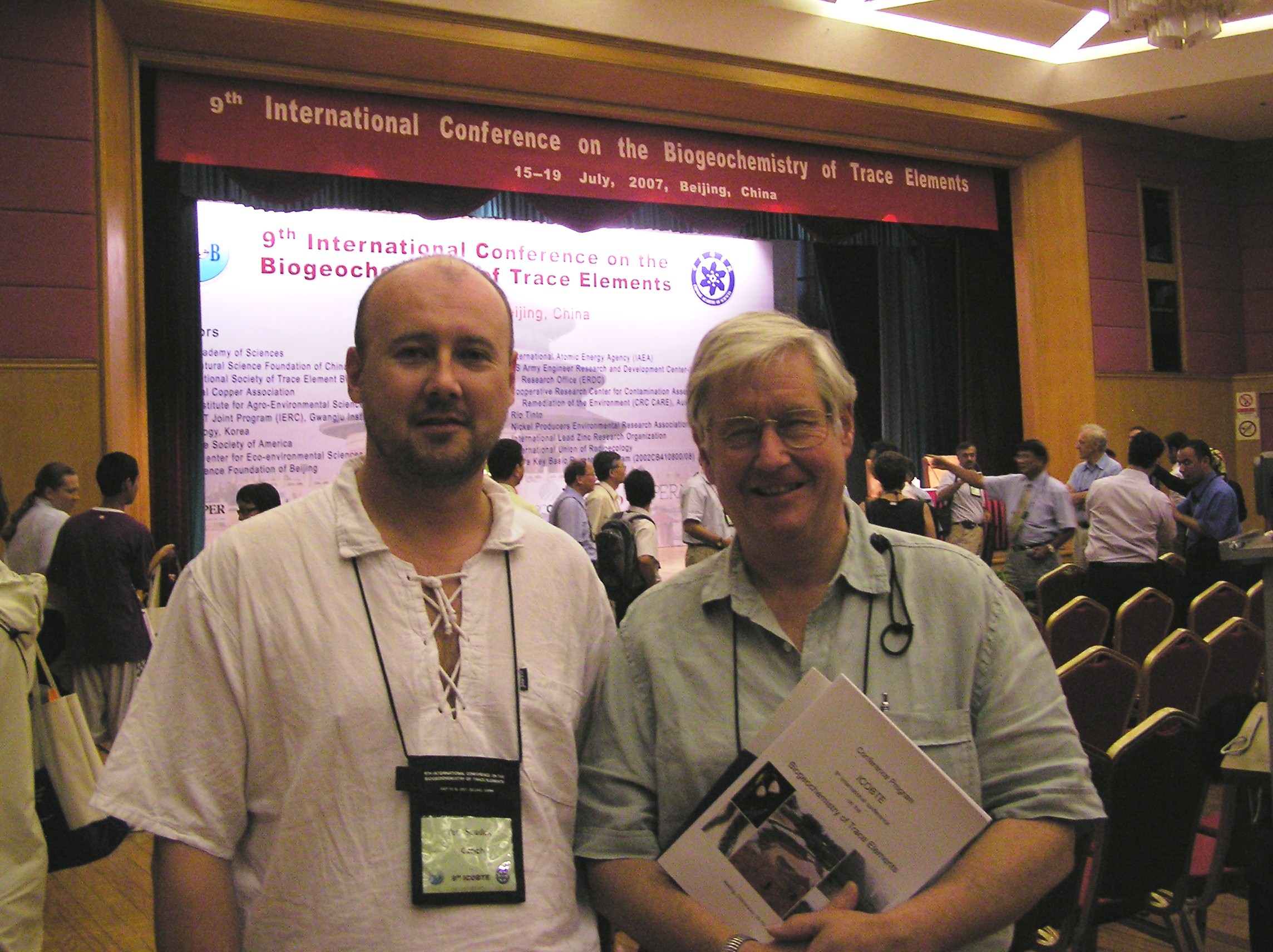 Prof. Alan Baker and me at the conference in Beijing